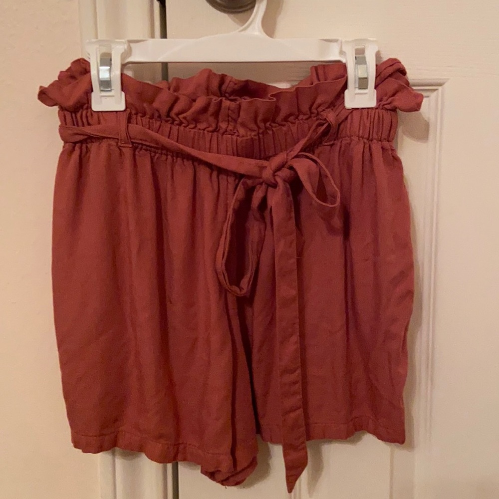 Pink Hollister tie shorts